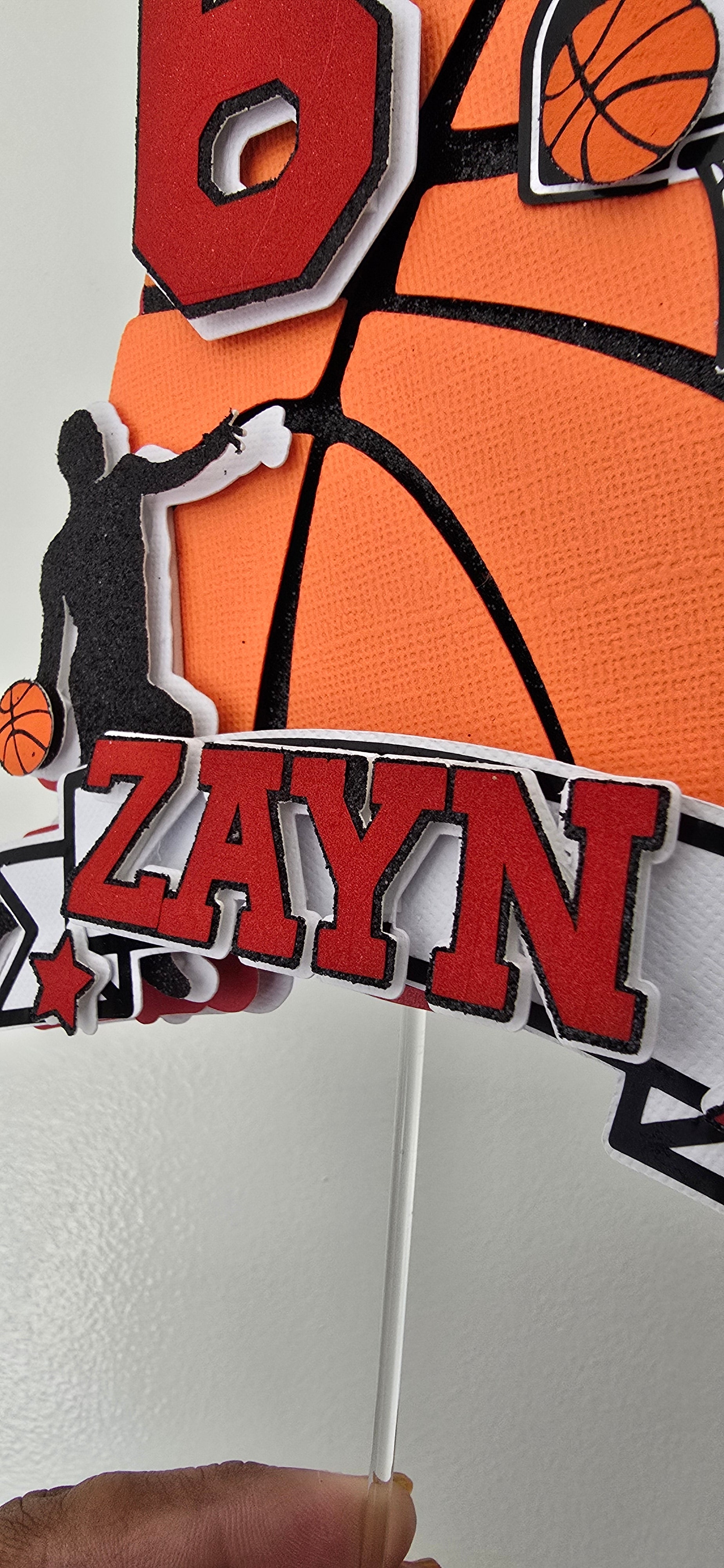 🏀 Personalised Basketball Cake Topper 🏀