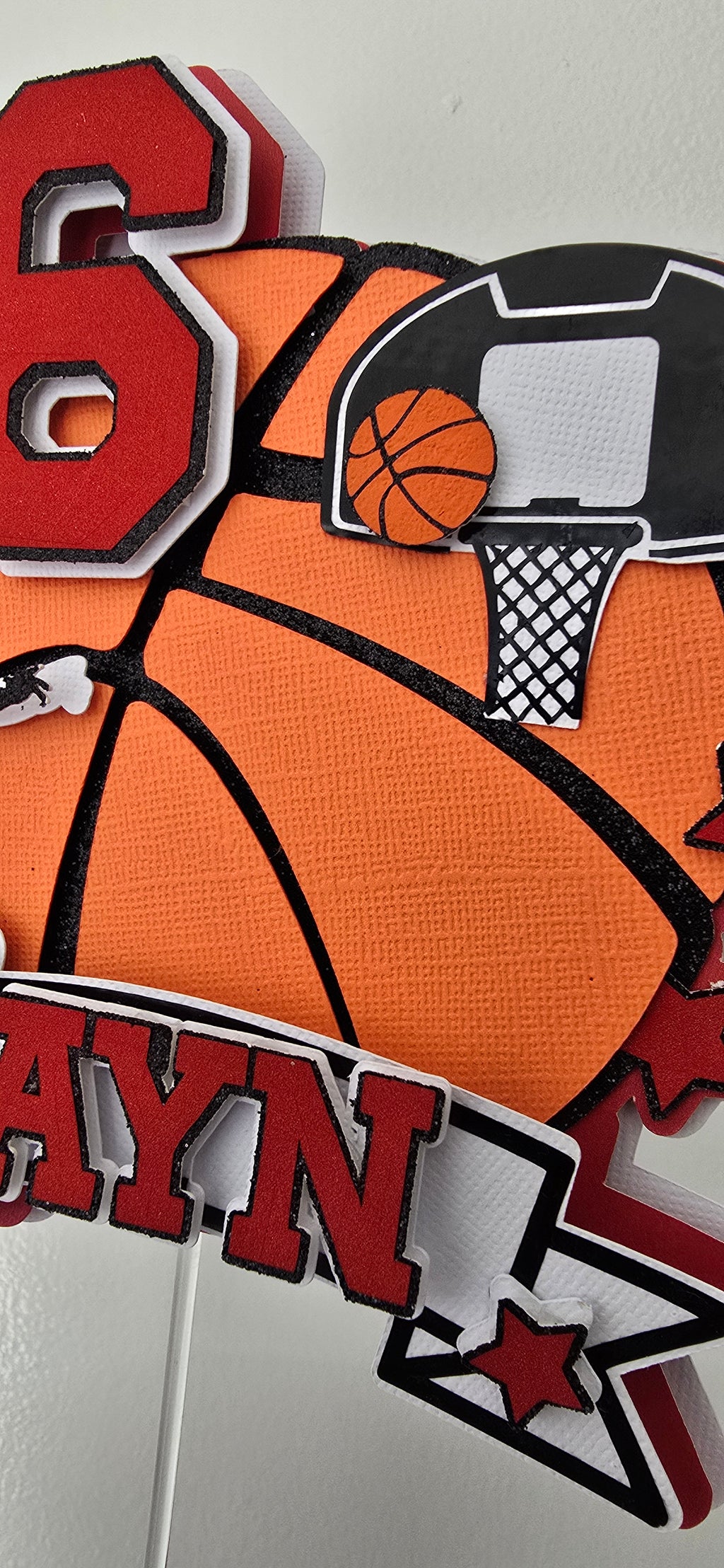 🏀 Personalised Basketball Cake Topper 🏀