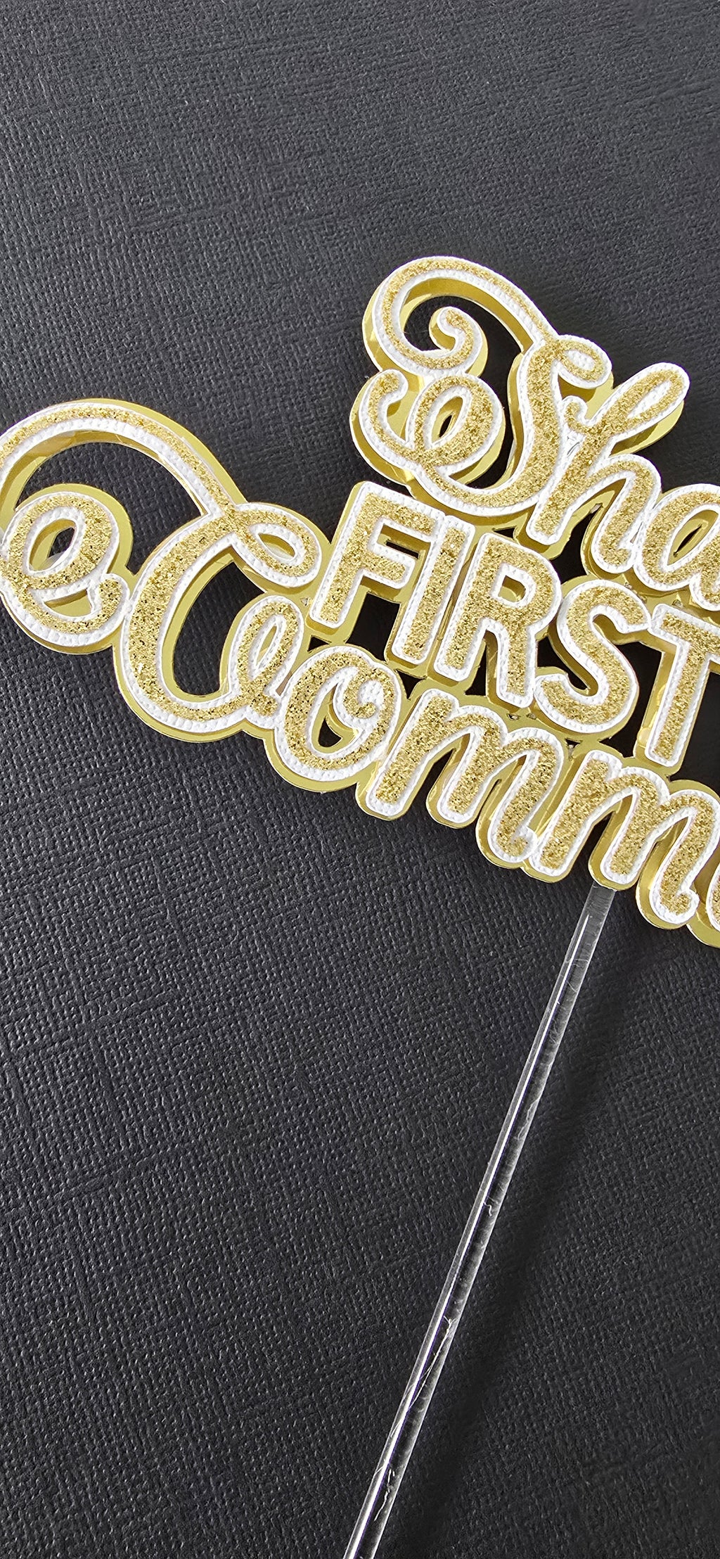 ✝️ Personalised First Holy Communion Cake Topper ✝️