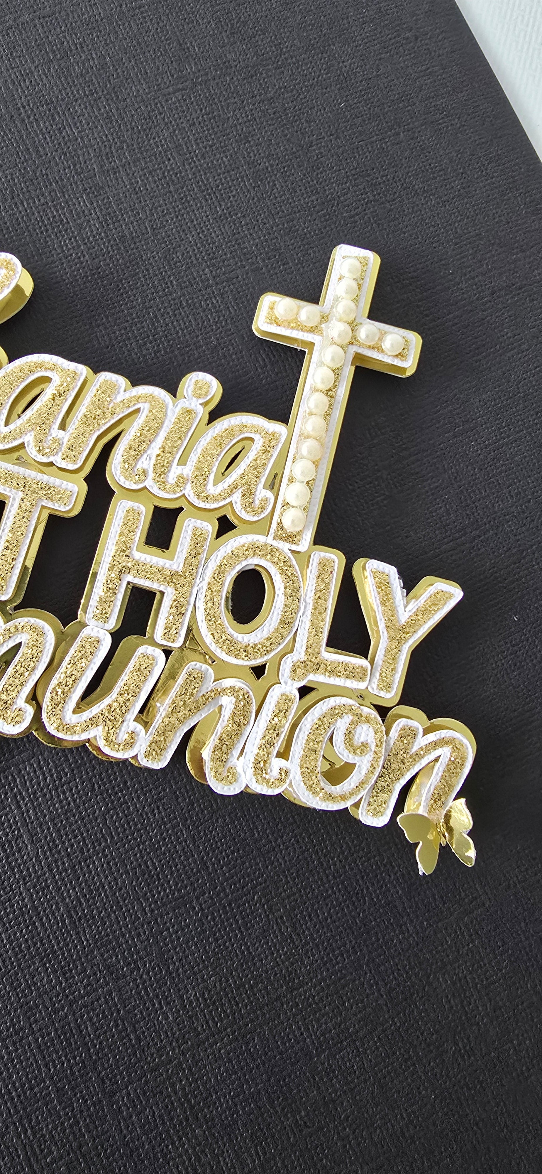 ✝️ Personalised First Holy Communion Cake Topper ✝️