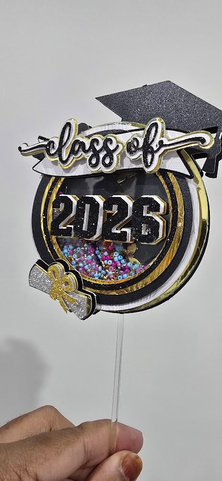 🎓 Personalised Graduation Shaker Cake Topper 🎓
