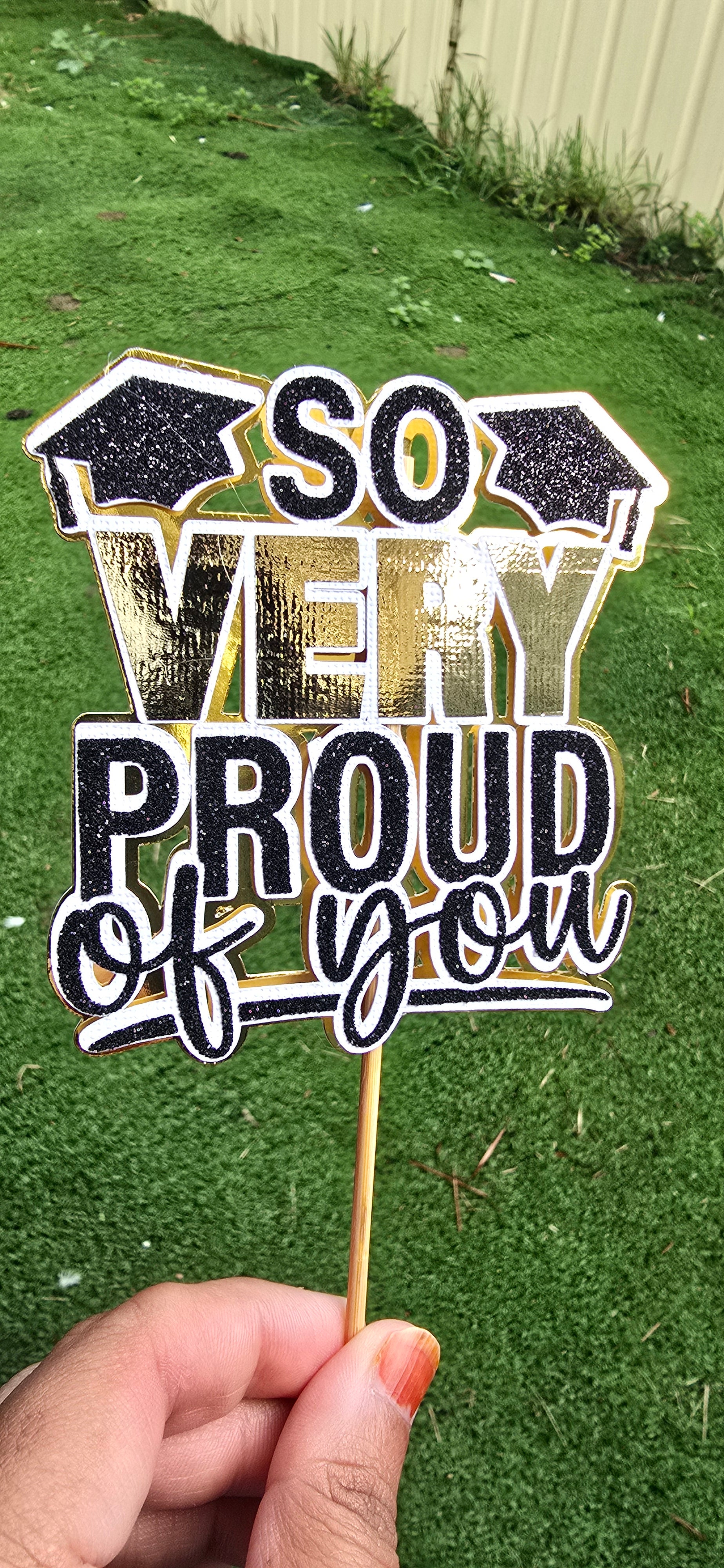 🎓 Graduation Cake Topper – So Very Proud of You 🎓
