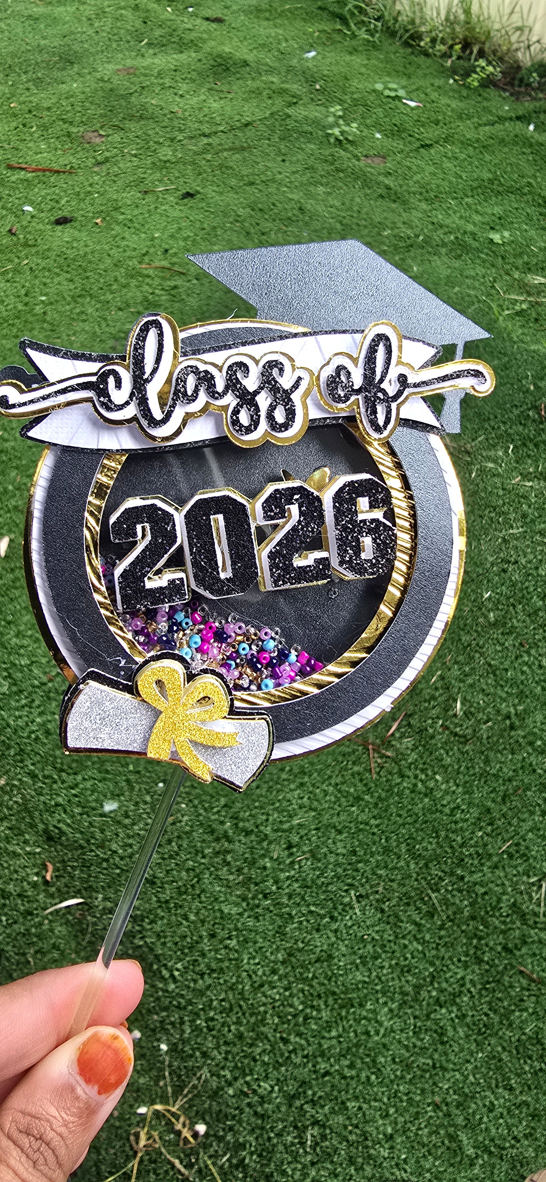 🎓 Personalised Graduation Shaker Cake Topper 🎓