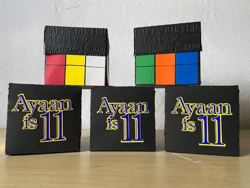 🎉🧩 CUSTOM RUBIK'S CUBE PARTY FAVOUR BOXES 🧩🎉